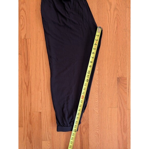 Eileen Fisher Navy Blue Fine Jersey Slouchy Pants Joggers Large Viscose Stretch - Picture 10 of 11